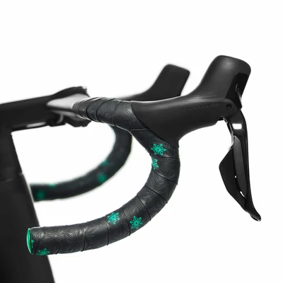 Supacaz Super Sticky Kush - Galaxy - Celeste Print w/ Celeste Plugs