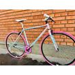 Custom Paint Single Speed turquoise-pink-gray 48cm