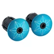 Supacaz Super Sticky Kush - Splat - Blue Refractor + Blue Plugs