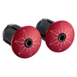 Supacaz Super Sticky Kush - Splat - Neon Red + Red Plugs