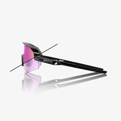 100%  SLENDALE SL Gloss BlackPurple Mirror Photochromic Lens kerékpáros szemüveg