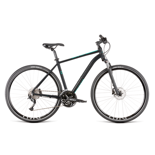 Dema Aveiro 7 Cross Trekking Kerékpár / black-celeste 